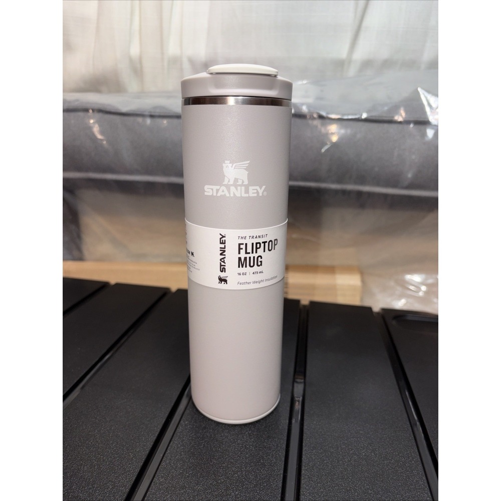 Stanley Aerolight‎ Transit 16oz Stainless Steel Vacuum Seal Water Bottle Ash NWT